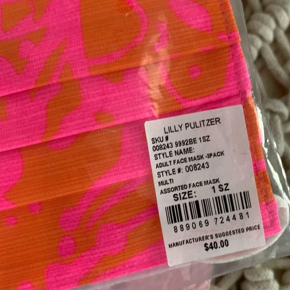 Lilly Pulitzer-Face Masks (2) NEW